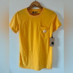 CARHARTT | NWT Yellow Loose Fit Pocket T-shirt Tee 100% Cotton - Medium
